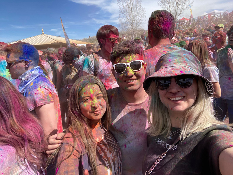 Student Enjoying Holi Festival - Picture 1