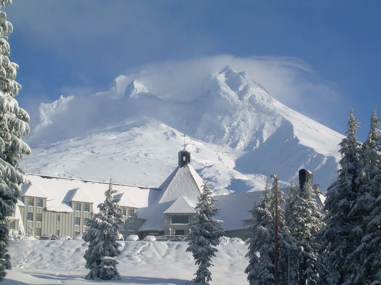 Timberline resort snow