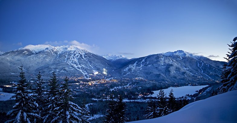 Whistler Blackcomb resort snow